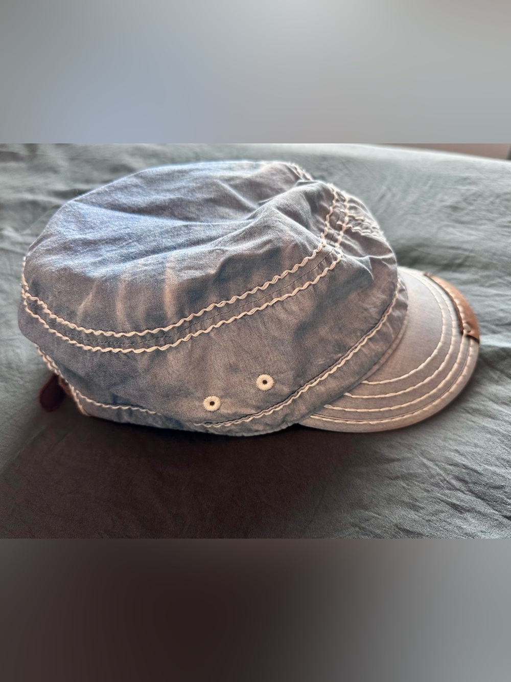 VTG Y2K True Religion Light Blue Distressed Cotton Cadet - Picture 3 of 11